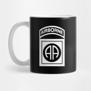 82nd Airborne with White Letters and Border Mug